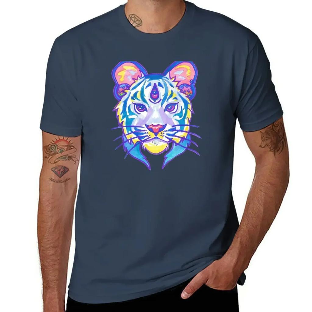 Clairvoyant Pastel Tiger Tshirt Boys Whites Cute Clothes Unisexs Funny T Shirts