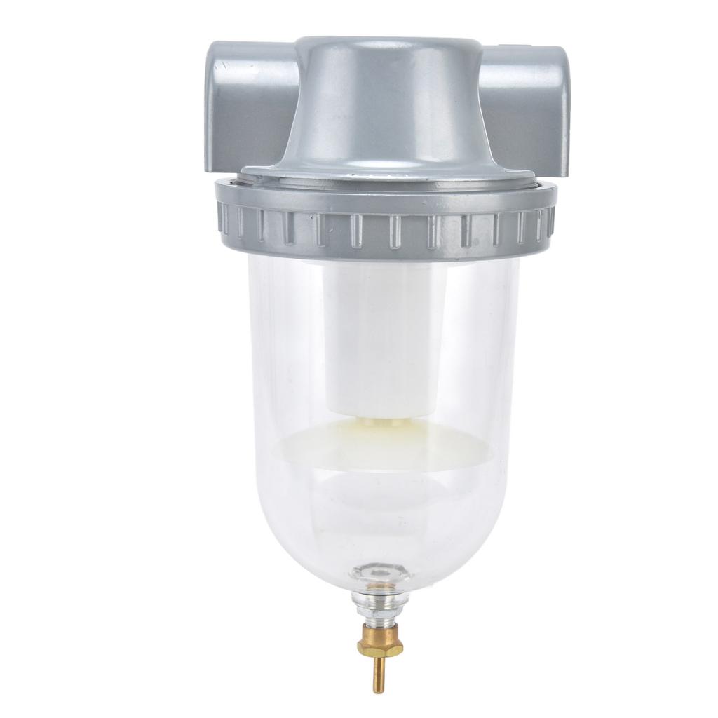 Air Compressor Filter Oil Water Separator with Transparent Cup High Filtering Accuracy 0.63MPaQSL‑25 G1