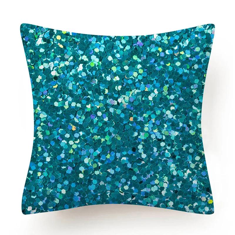 New Blue Green Geometry Print Cushion Cover Modern Nordic Simple Decorative Pillow Cover Livingroom Sofa Couch Throw Pillow