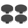 4KS 65MM 2,6 Palcové Středové Krytky Kol Upevnění Proti Vypadnutí 62,2mm ID Univerzální Kryt Středu Náboje Černý