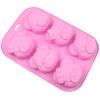 6 even Bear Silicone Baking Mold 3D Chocolate Pudding Molds Cupcake Pan Cake DIY Muffin Kitchen Tools