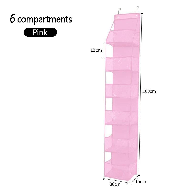 4/6Layer Cloth Storage Bag Hanging Bag Multi-layer Storage Bag Foldable Living Room Miscellaneous Multi-functional Storage Shelf