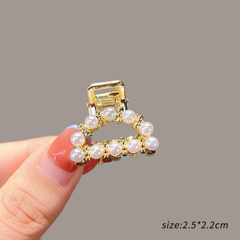 Mini Rhinestone Bow Hair Clip - Korean Style Accessory for Bangs