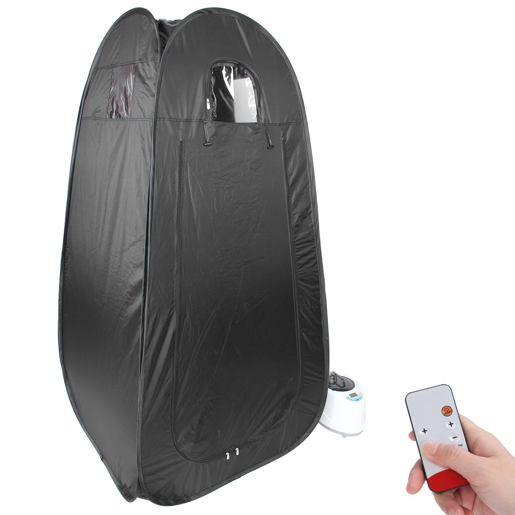 90x90x180cm Home Folding Sauna Tent Adjustable Temperature 2L Sauna Steam Machine Black220V AU Plug