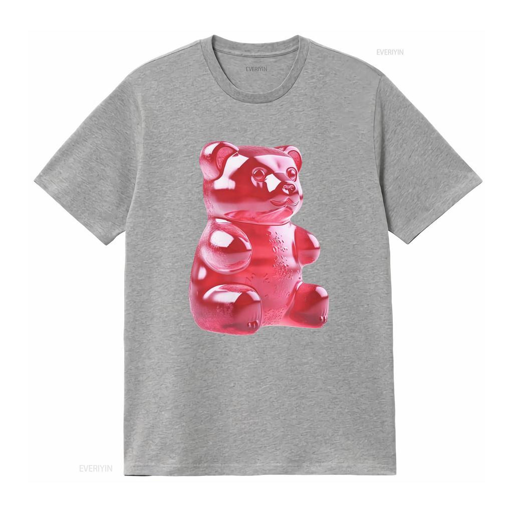 GUMMY BEAR TEE CANDY POP ART TSHIRT SWEETS GIFT FOR MEN WOMEN TEENS PARTY vintage Washed Stylish Versatile Comfortable graphic