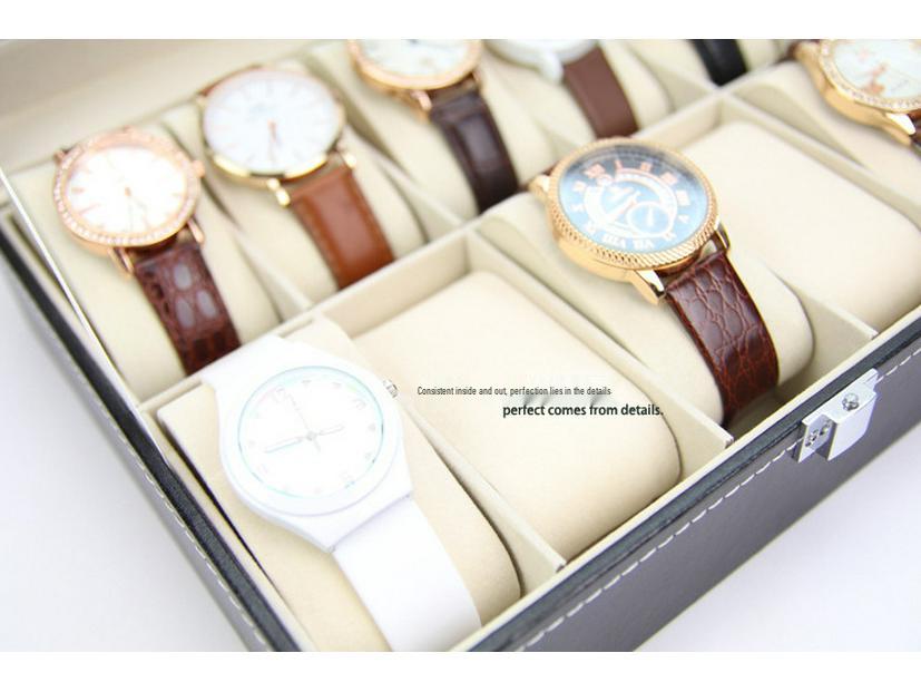 PU Leather Watch Display and Storage Box