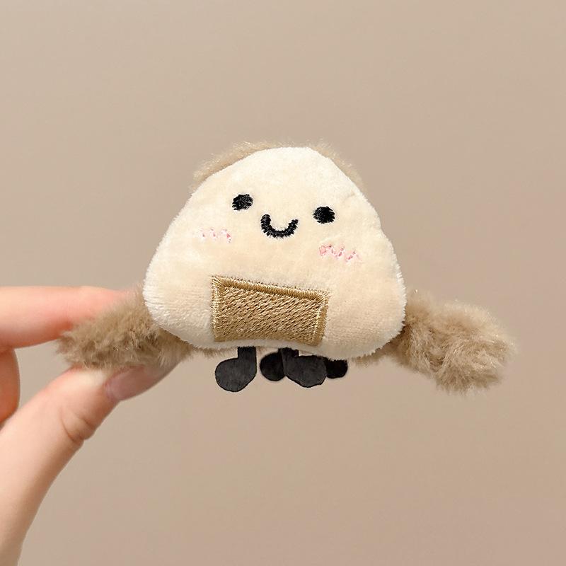 Fashion Elegant Plush Grab Clip Women's Large Hair High-end Sense Clip Hairpin Autumn and Winter Back Head Shark Clip Hairpin Headwear