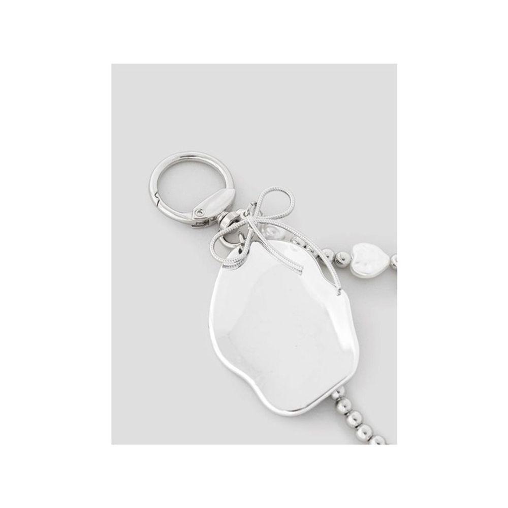 8SECONDS Ribbon Mirror Keychain Gray (19578ZWY13)