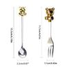 Set of 6 Stainless Steel Material Coffee Spoons/Dessert Forks Party Supplies