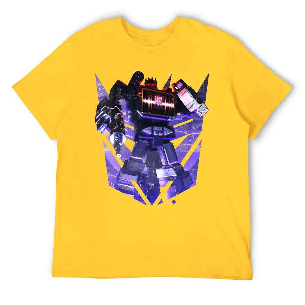 Czarny Decepticon Soundwave Wordtee Vintage 13 T-shirt Move Tees Casual Graficzny Śmieszny Nowość Dom Eur Okrągły Dekolt Transformer