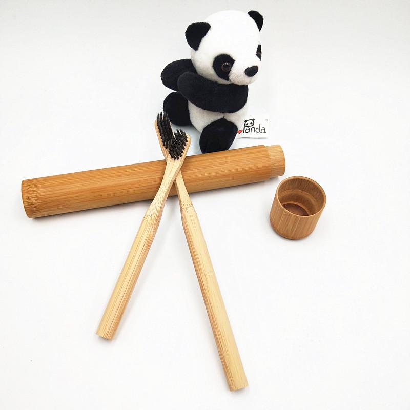 Eco-friendly Soft Children Bamboo Toothbrush Customized Logo Package Gift Travel Family Use