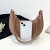 2025 New Women Luxury Shoulder Bags Large Capacity Pu Leather Half Moon Hobo Bags Travel Commuter Handbags