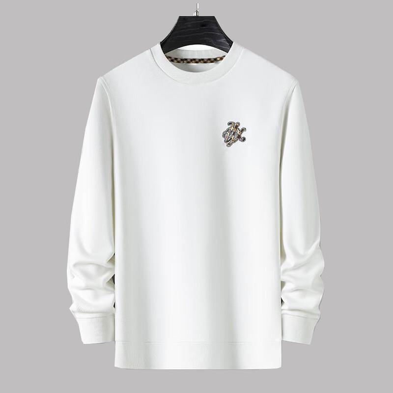 G·TENNA D-HR7101 Men's Imported Austrian Diamond Embossed Round Neck Sweatshirt