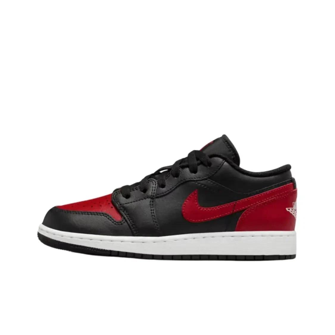 

Jordan Air Jordan 1 Low Bred Twist 553560-067 Children s shoes EU 38.5 красный/чёрный