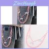 Hip Hop Style Acrylic Bow Waist Chain For Women Men Summer Fashion Accessory