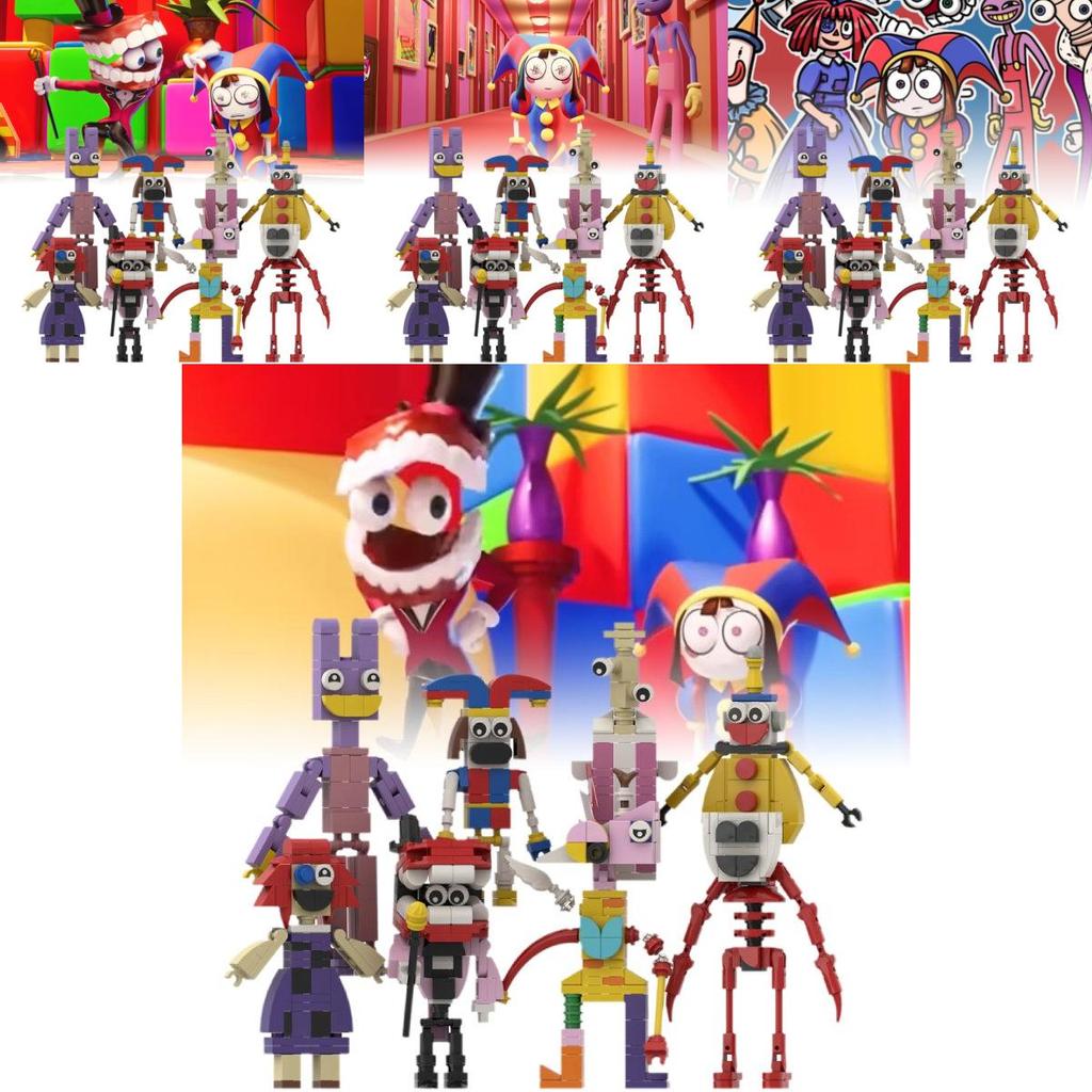 Magical Number Circus Building Blocks Set With 8 Colorful Plastic Models For Creative Play