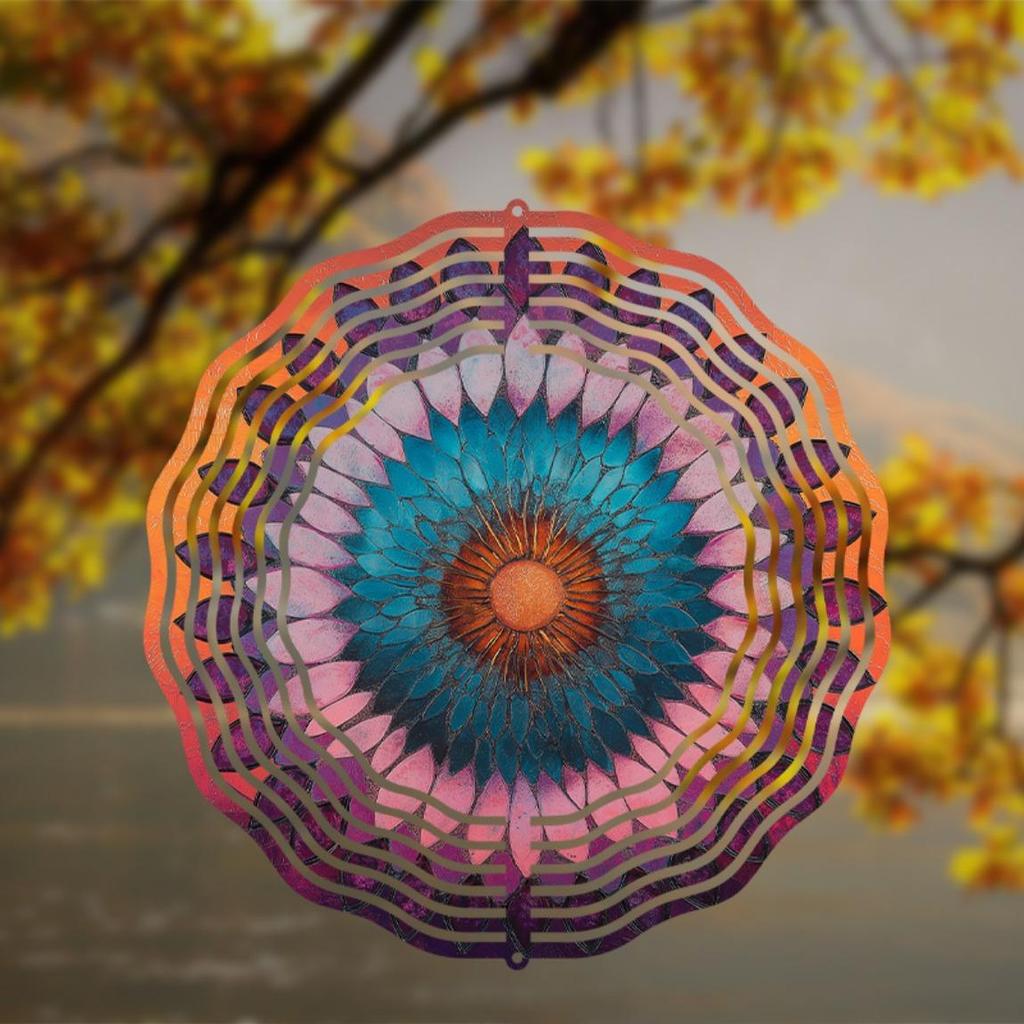 10 Inch Hanging Wind Chime for Garden Balcony Outdoor Decor 360 Degree Rotating Hook No Battery Needed Unique Gift for Friends Family