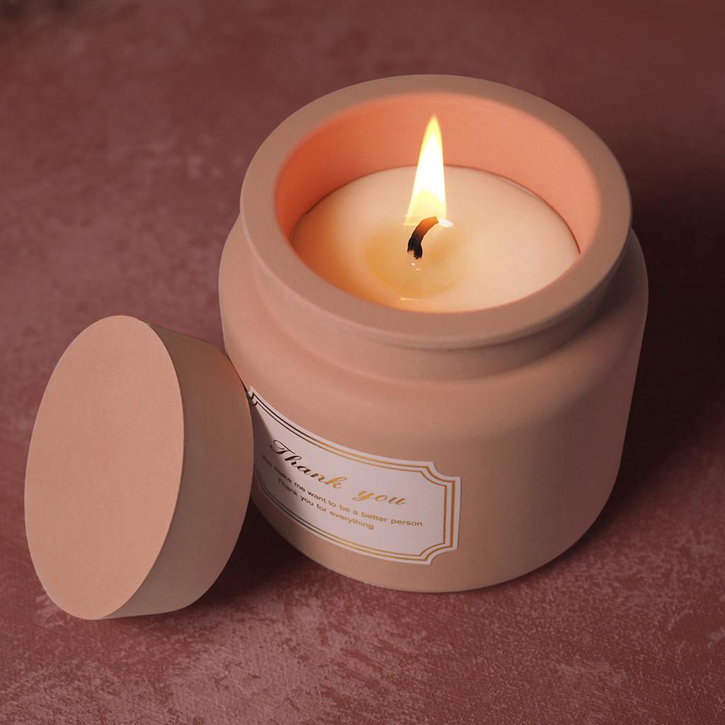 Candle Jar Silicone Mold With Lid DIY Round Succulent Flower Pot Storage Box Plaster Epoxy Resin Craft Molds Home Decor Gift