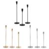 62KD Luxury Metal Holders Set of 3 Pillar Table Centerpiece Holder for Wedding Party Home Office Decoration