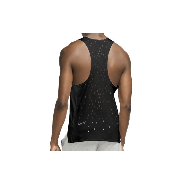 Nike Run Division Adapt Solid Color Comfortable Running Vest Men tops Black CU5543-010
