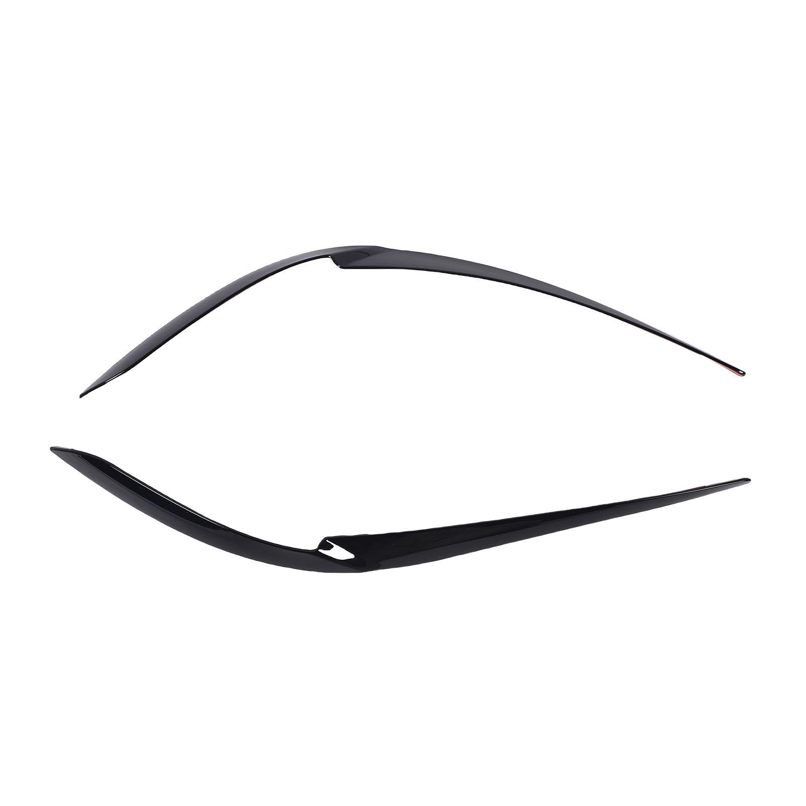 Pair of Front Headlight Eyebrow Left Right Headlamp Eyelid Cover Trim Replacement for X5 G05 X6 G06 LCI