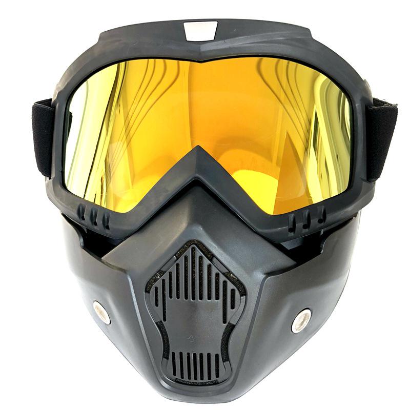 Harley Retro Off-Road Motorcycle & Ski Goggles with Outdoor Mask