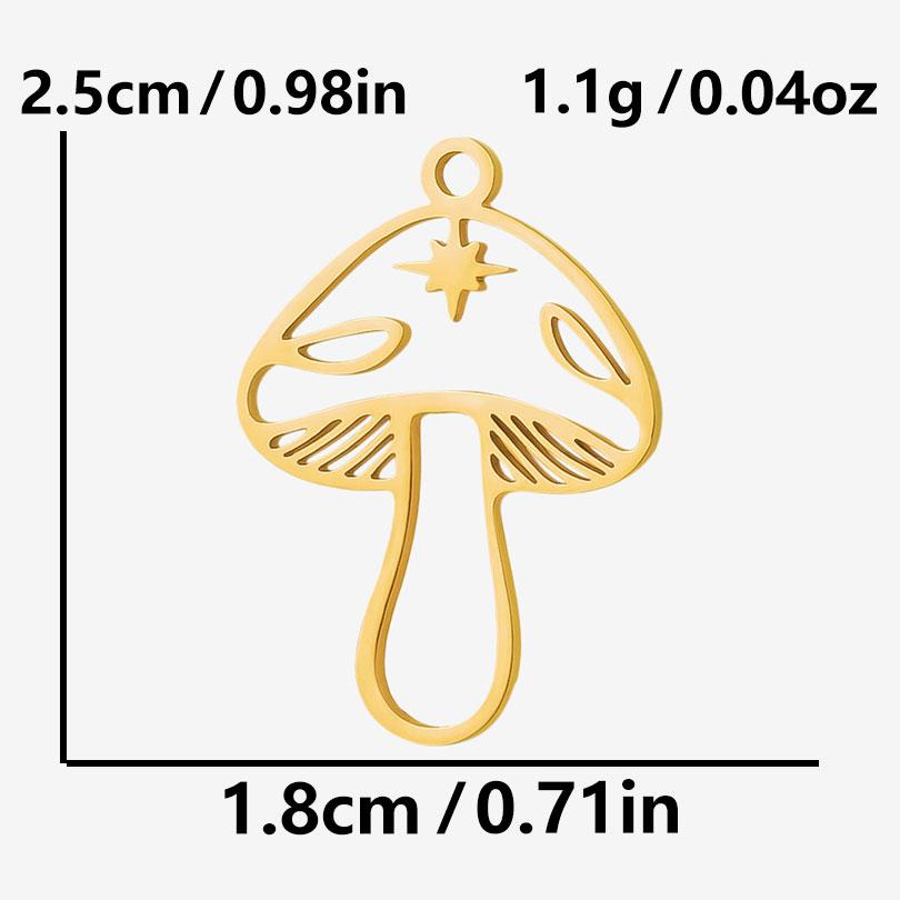5pcs Gold Color Pvd Stainless Steel Witch Knot Snake Blood Moon Pendants For Jewelry Making Supplies DIY Keychain Earrings Charm
