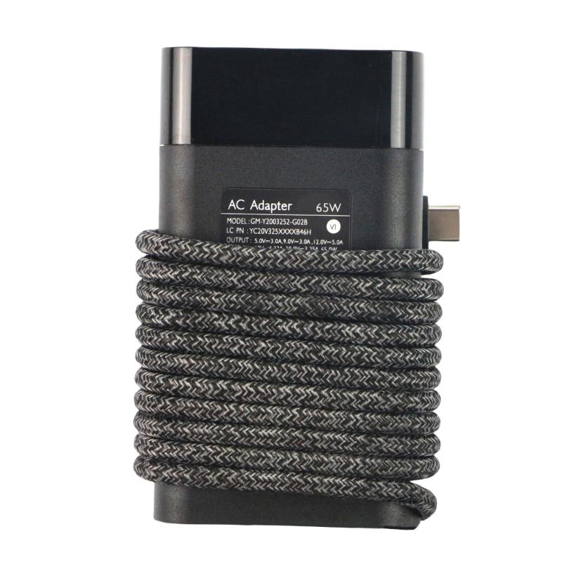 20V 3.25A 65W USB C Charger Fast Speed Travel Power Adapter for Models