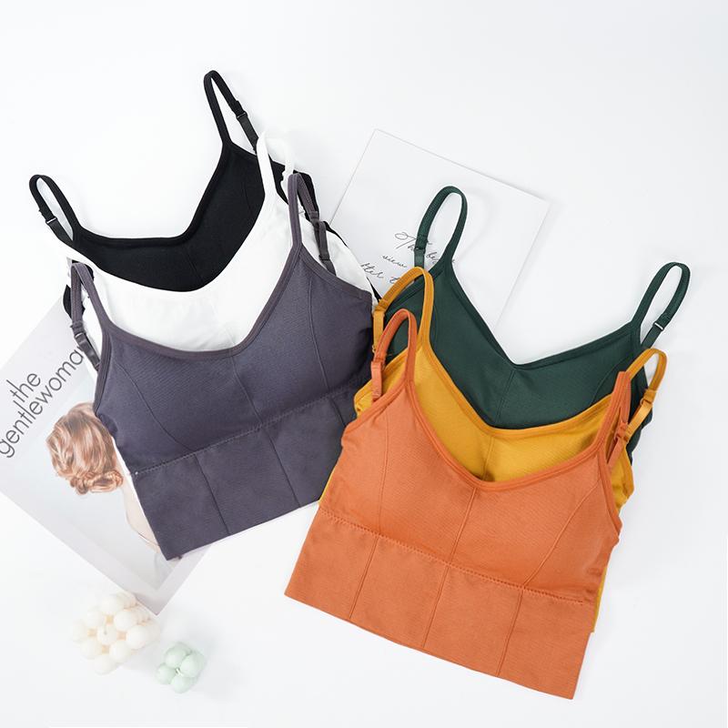 2023 Ženy Móda Sportovní Bralette Podprsenka Push Up Fitness Jóga Podprsenka Topy Crop Top Prsatější Dámská vesta bez rukávů Sling Vesta tílka větší velikosti Spodní prádlo