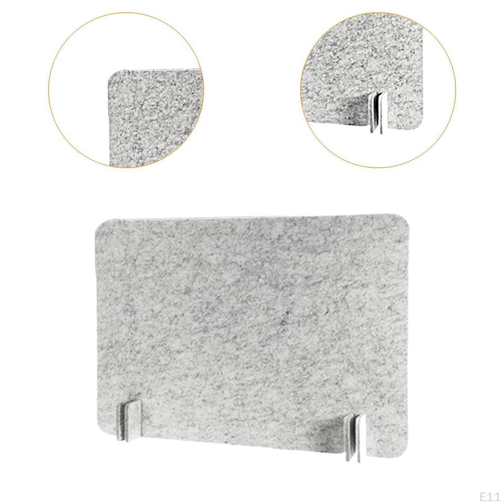 Acoustic Desk Divider, Partition, Privacy Panel Reduces Distractions with Support Legs for Home