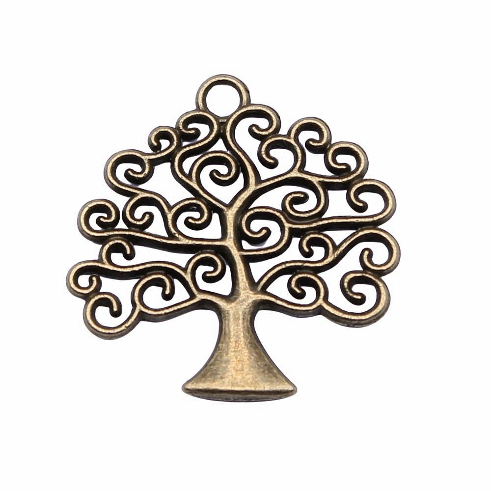 Tree Of Life Charms Antique Round Pendants For Spiritual DIY Jewelry