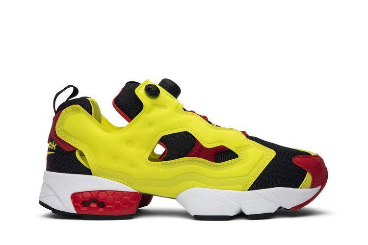 Men's Sneakers Reebok Instapump Fury Citron (2019) Black/Hyper Green-Reebok Red-White