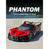 1/32 Bugatti Bolide Miniature GT Die Casting Model Car Metal Alloy Sound & Light Pull Back Children's Toy Car Birthday Gifts Boy