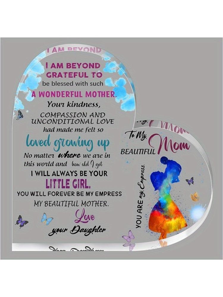 

Motivational Mom Plaque - Unique Birthday & Mother s Day Desk Gift чистый