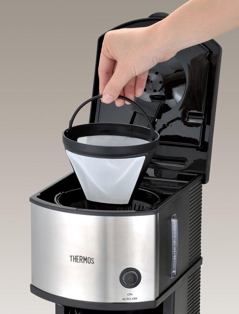 Thermos Vacuum Insulated Coffee Maker, 1L, Clear Stainless Steel, ECE-1001 CS