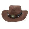 Color summer sunscreen straw hat jazz hat European and American western new fashion outdoor sunshade sunscreen denim