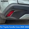 For Toyota Corolla Cross -  2024 2025 2026 Chrome Rear Fog Light Lamp Cover Trim Foglight Eyelid Eyebrow Accessories