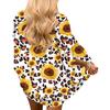Women's Fashion Chiffon Printed Cardigan Loose Plus Size Beach Cover-Ups