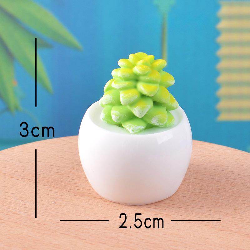 

Микро-ландшафт Симуляция Суккуленты Горшечные растенияСадоводство Ландшафтный дизайнУкрашения для офисного стола, Кукольный домик Jade pendant