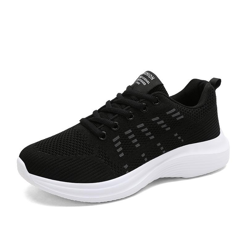 Autumn new breathable fly-woven comfortable casual shoes large size sports shoes running shoes 35