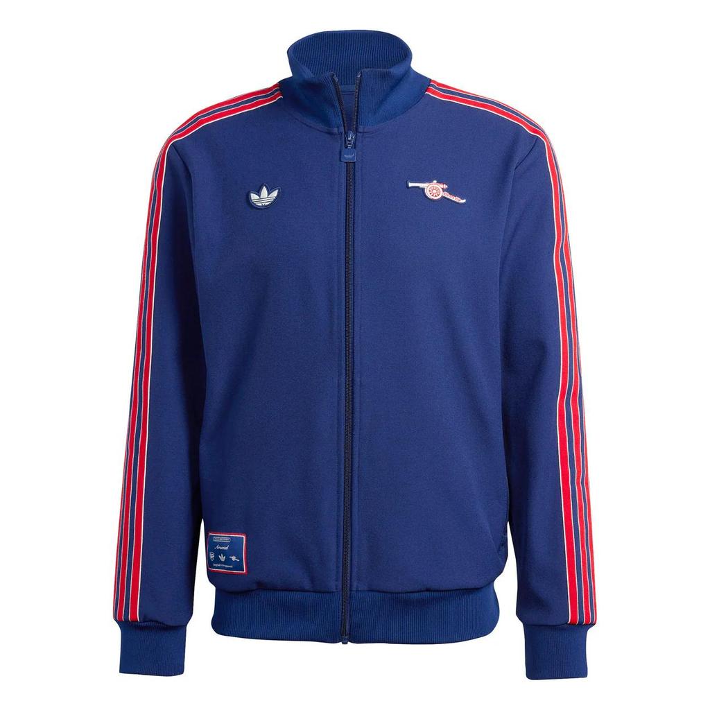 adidas Chaqueta de chándal con cremallera completa Icono del Arsenal para hombre Cielo Nocturno Rojo JF0544