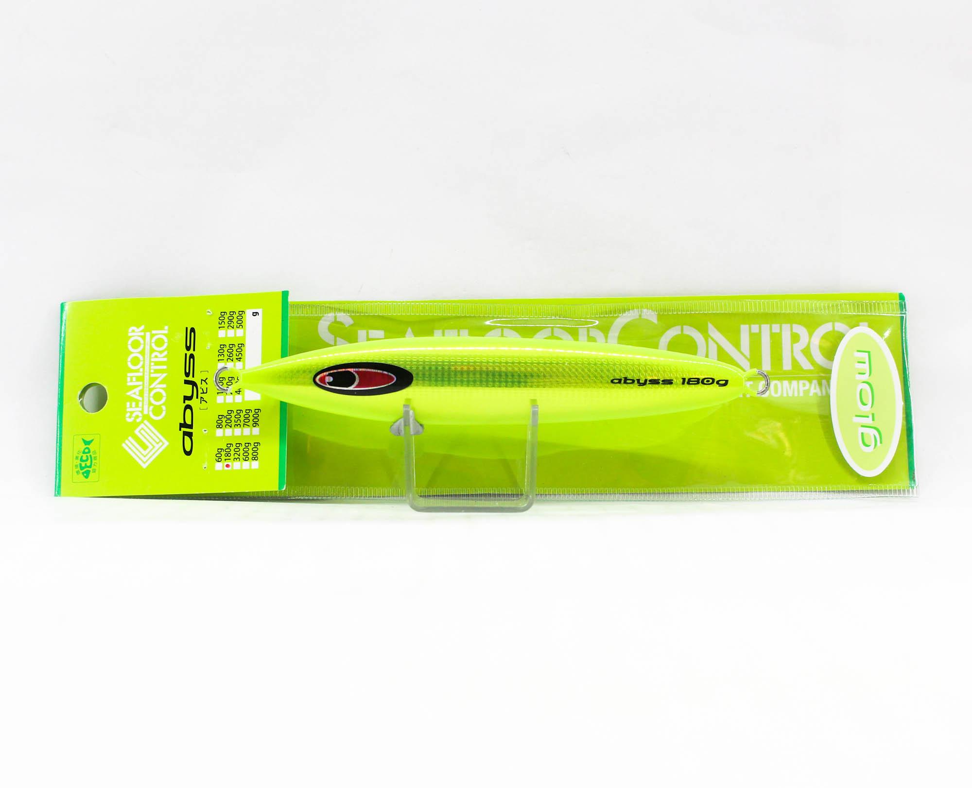 

Seafloor Control Metal Jig Abyss 180 grams Chart Yellow Zebra Glow GR (8587)