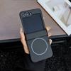 Carbon Fiber Grain with Bottom Bracket Built-in Thin Magnetic Case For Samsung Z Flip 7 Flip7 Galaxy Z Flip 6 5 Protect Cover