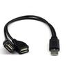 2 in 1 USB Y Splitter Cable USB Power Splitter Cable USB2.0 Male to 2 USB Female Splitter Cable Charging Data Transfer