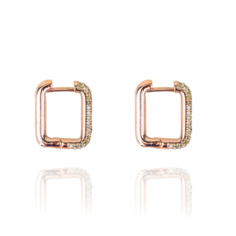 AUGUST ALICE Lumi Linea Square Ring Earring