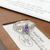 Medieval Court Style Retro Enamel Dripping Oil Ring Female Flower Butterfly Niche Light Luxury High-End Ring