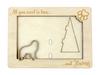 Kuvasz - Photo Frame, Engraved Wooden Frame, a Lovely Gadget for the Dog Lover by