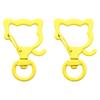 31X39mm Candy Colored Alloy Shell Shaped Spring Buckle Special-shaped DIY keychain Accessories Creative Accessories Hanging Ornaments