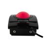 Glow USB Wired Ergonomic Backlit Ambidextrous High Performance Laser Trackball Made In the USA CST2545-5W (GL) (L-Trac Red) 5-Button (Black) -