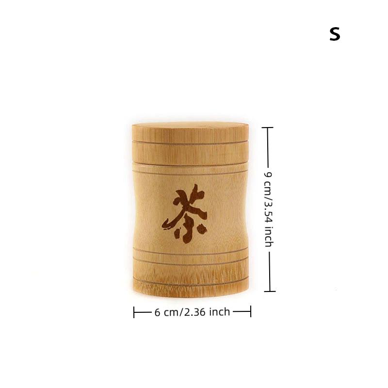 

Ручная бамбуковая коробка для хранения чая Китайская резная банка для чая с герметичной крышкой Кухонные банки для хранения Коробка-органайзер для специй и кофейных зерен